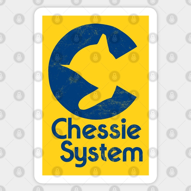 Chessie System Blue Sticker by Turboglyde